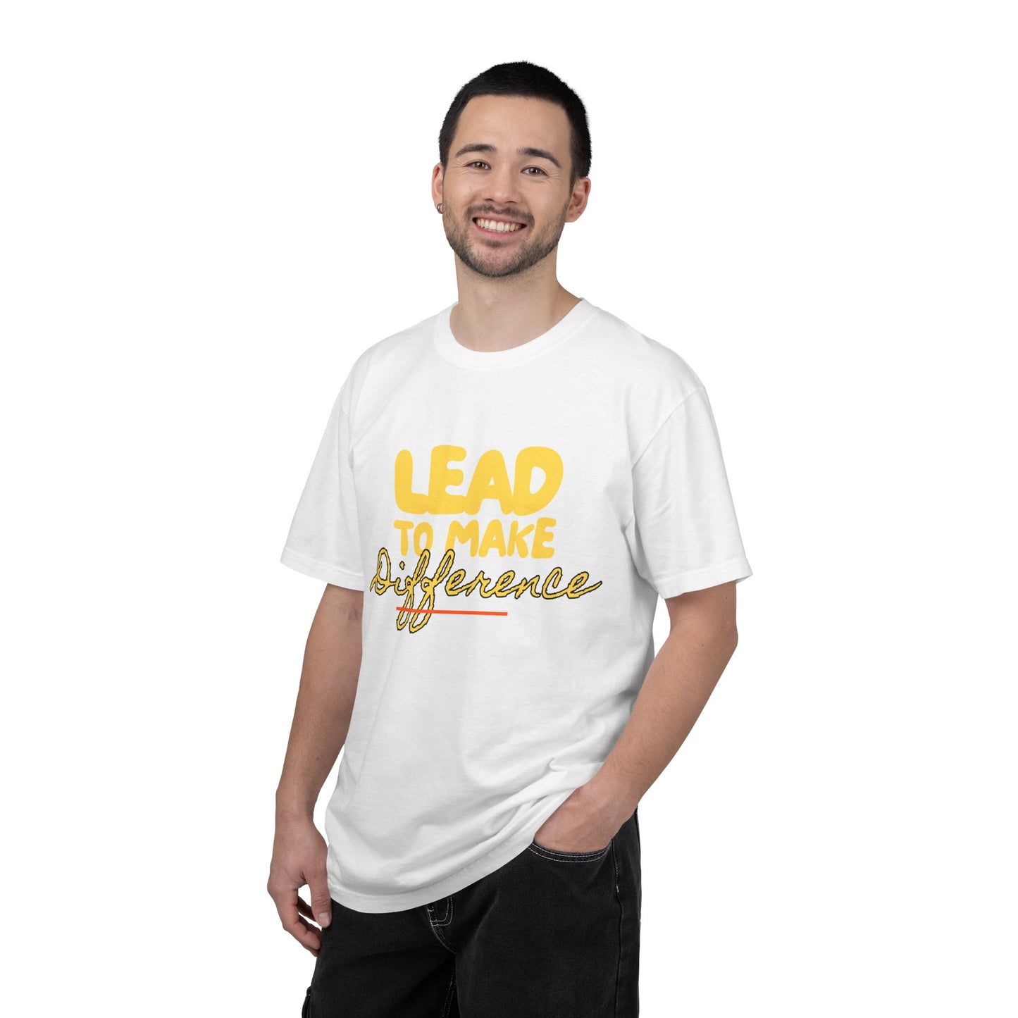 Lead to Make a Difference T-Shirt — Inspirational Christian Cross Tee