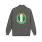 Nigeria Pride Quarter-Zip Sweatshirt — 'Stand Proud' Flag Design