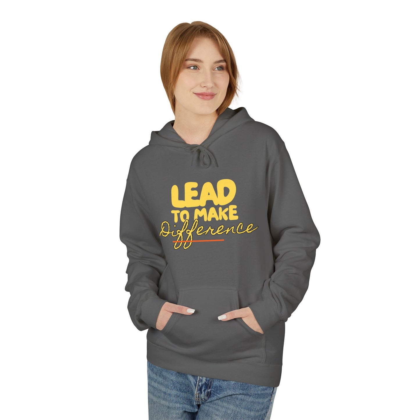 Lead to Make a Difference Hoodie — Inspirational Christian Cross Sweatshirt
