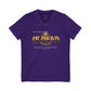 V-Neck Tee — 'Faith without Work is Dead' Vintage Sun Graphic