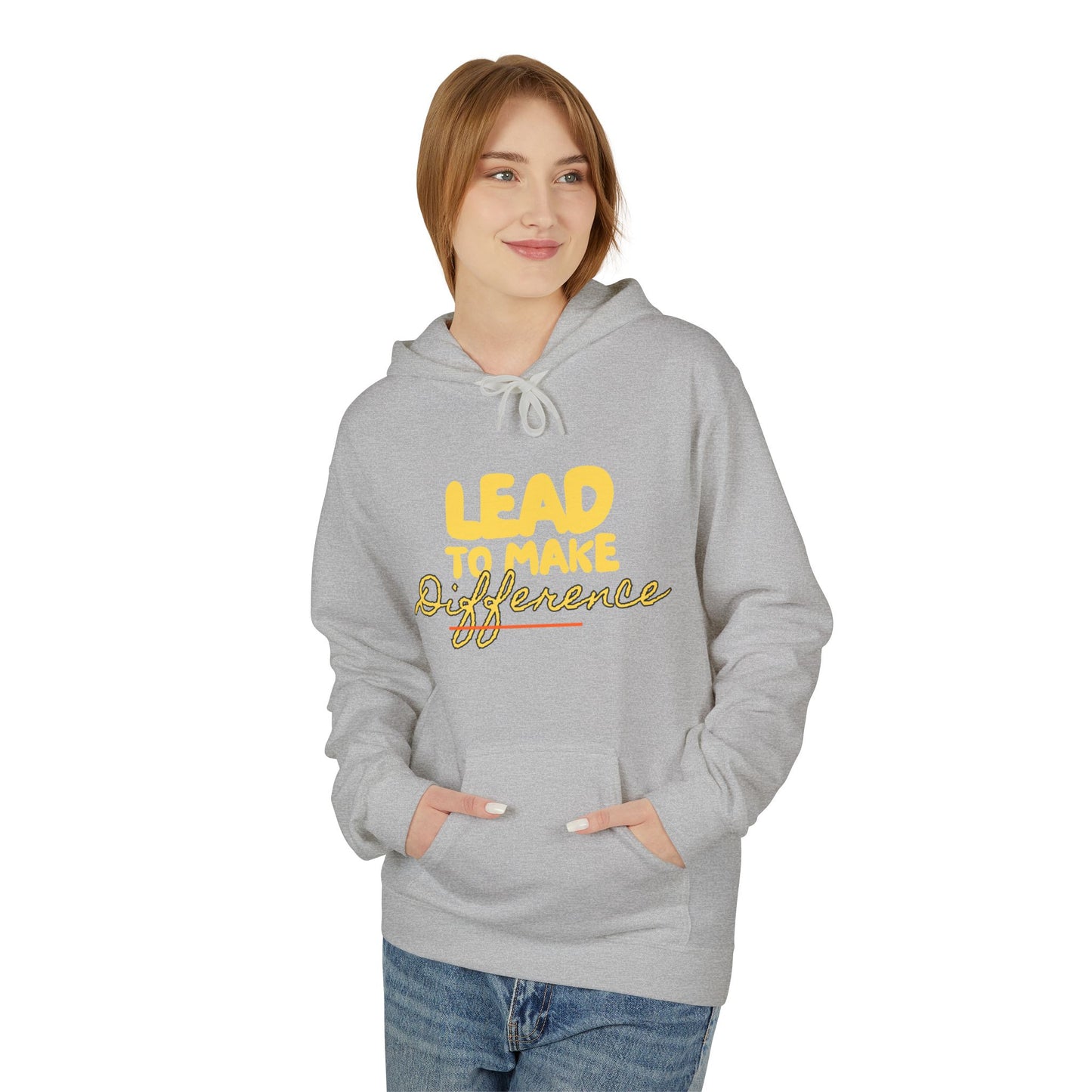 Lead to Make a Difference Hoodie — Inspirational Christian Cross Sweatshirt