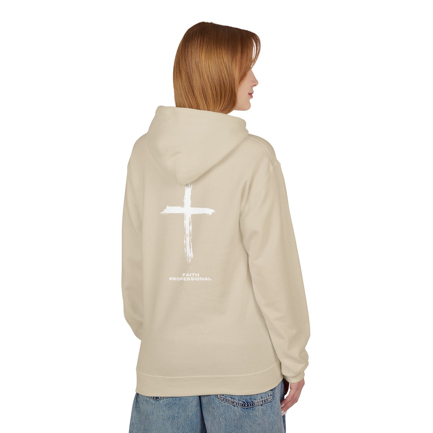 Retro Script "West Coast" White Hoodie — Vintage Stripe Graphic Pullover