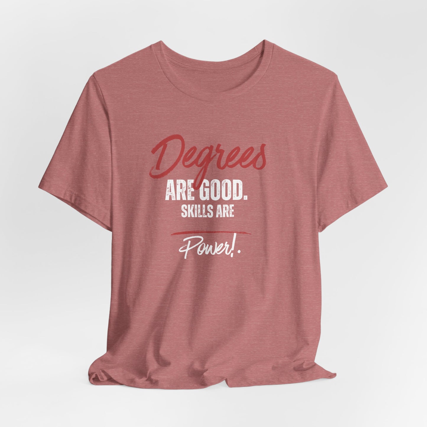 Degrees Script T‑Shirt — Minimal Retro Graphic Tee