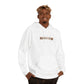 Faith Graphic Hoodie — Minimal Gold Lettering Christian Pullover