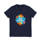 Skilled Called Empowered V-Neck Tee — Inspirational Watercolor Crew Shirt