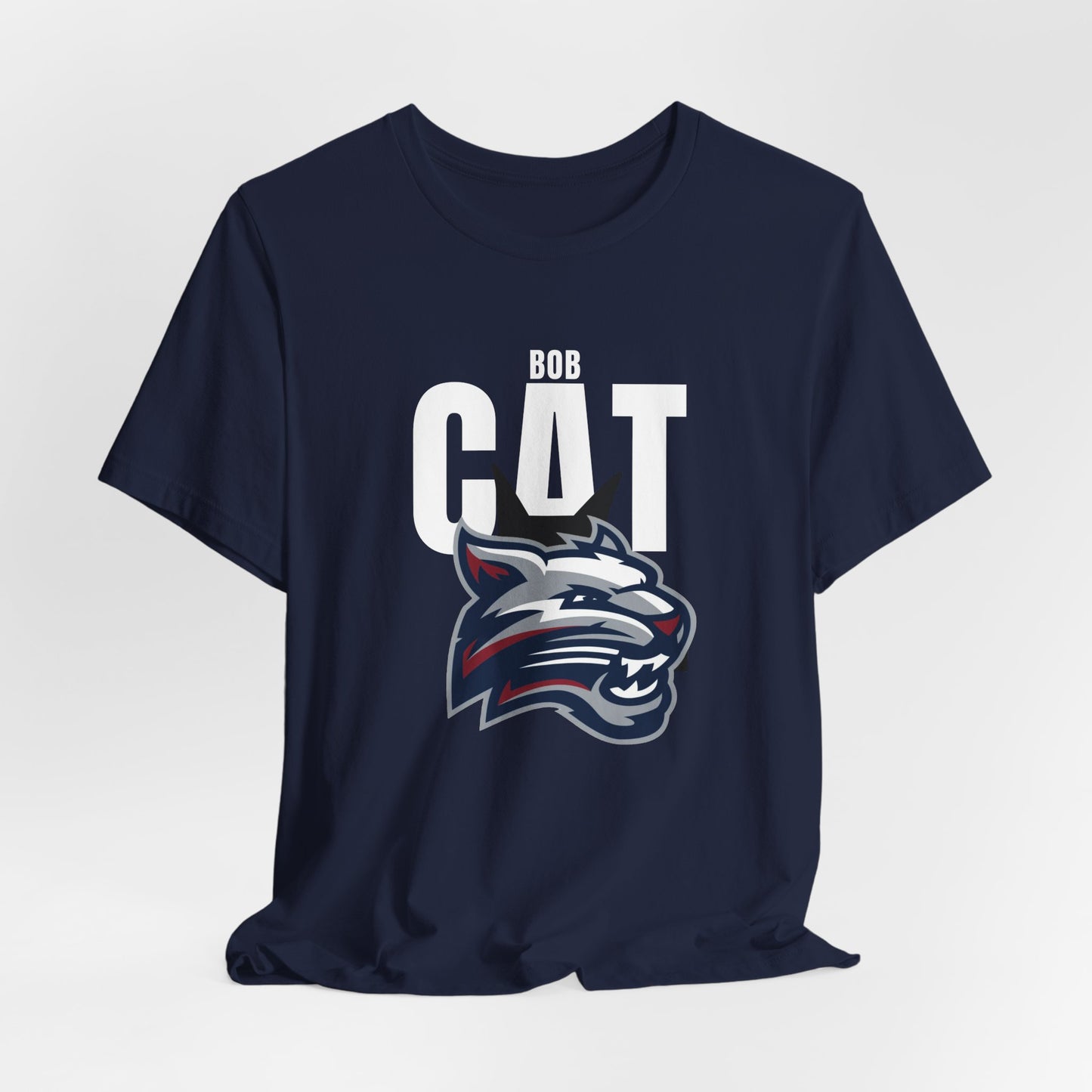 Bobcats Head Graphic Tee — Athletic Mascot T‑Shirt