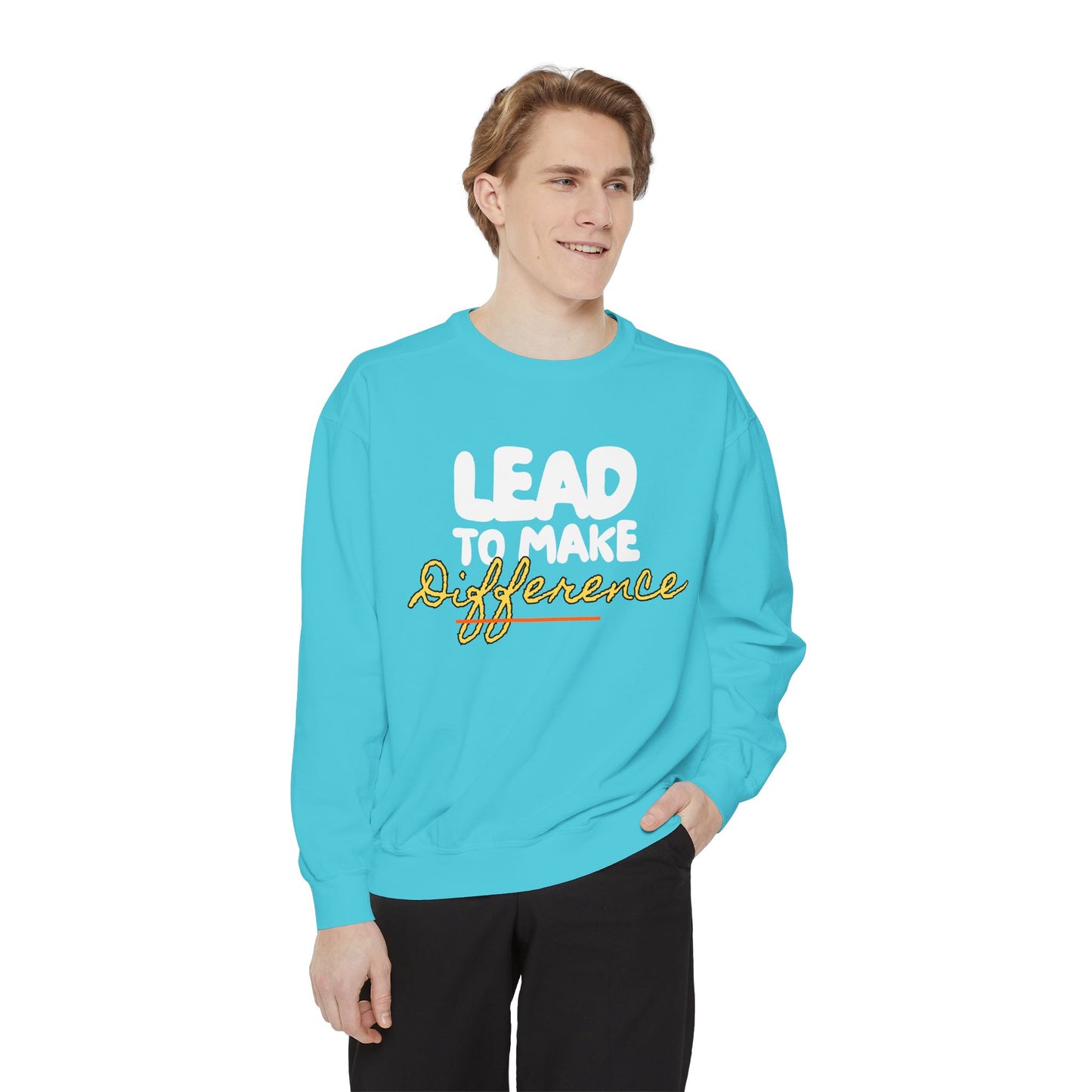 Difference Sweatshirt — Script Logo Pullover for Activism & Positive Vibes