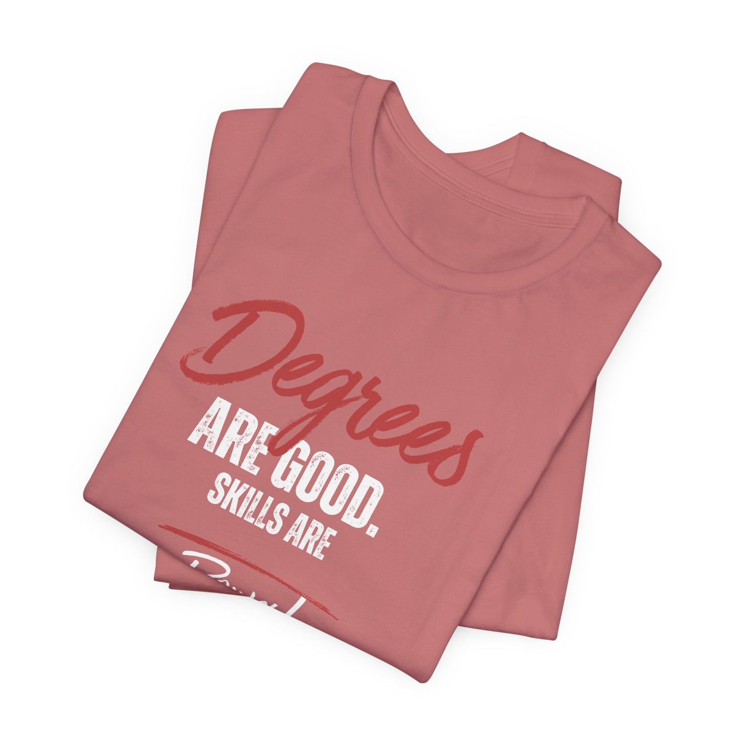 Degrees Script T‑Shirt — Minimal Retro Graphic Tee