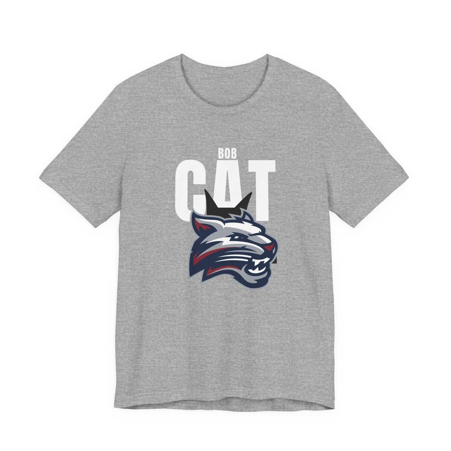 Bobcats Head Graphic Tee — Athletic Mascot T‑Shirt