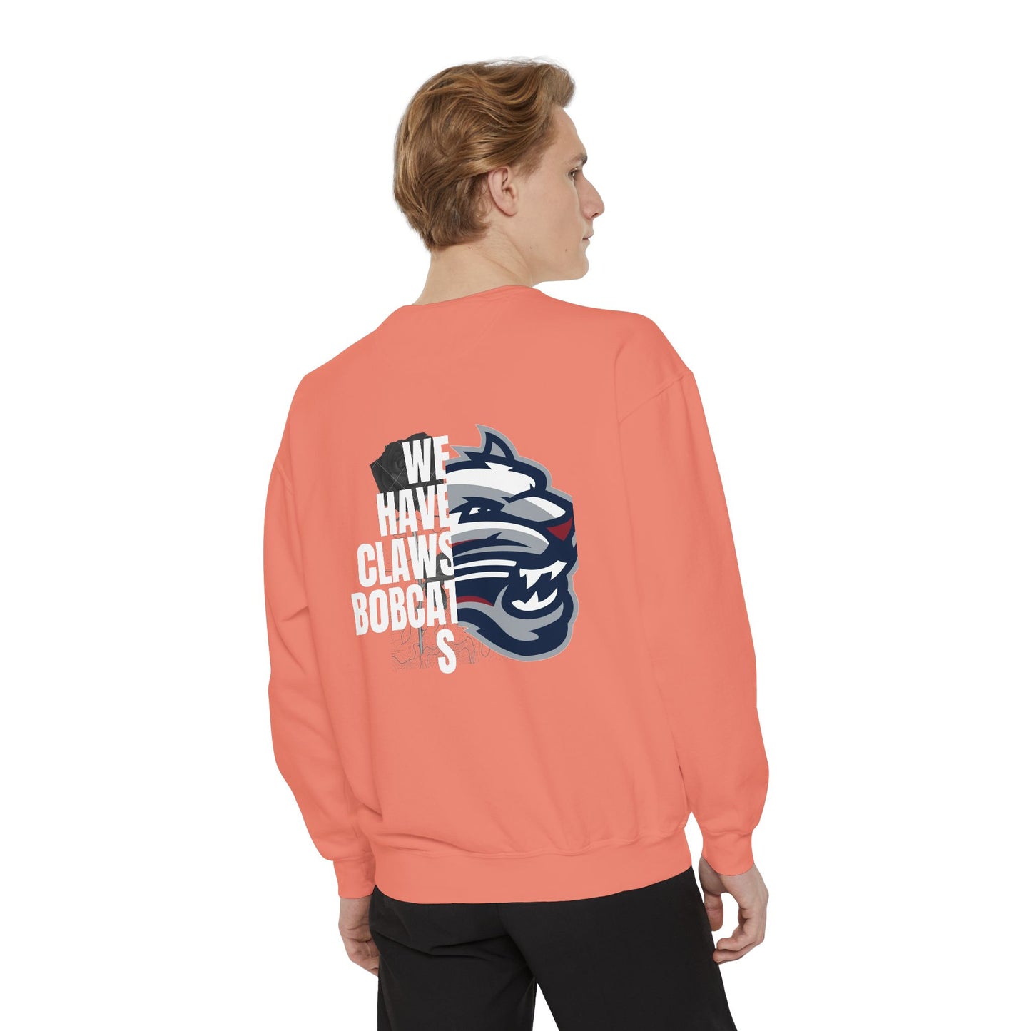 Bobcat Logo Sweatshirt — Retro Distressed Crewneck