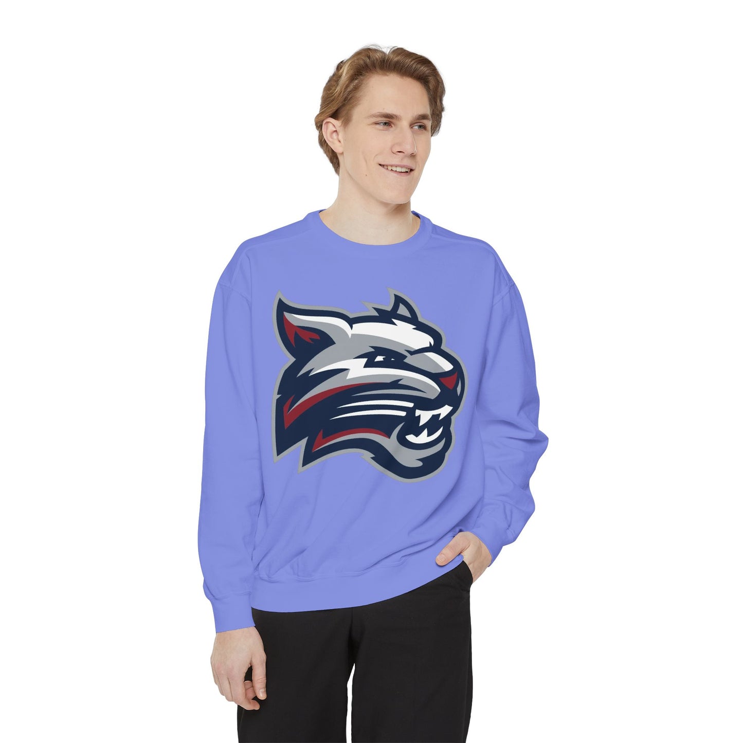 Bobcat Logo Sweatshirt — Retro Distressed Crewneck