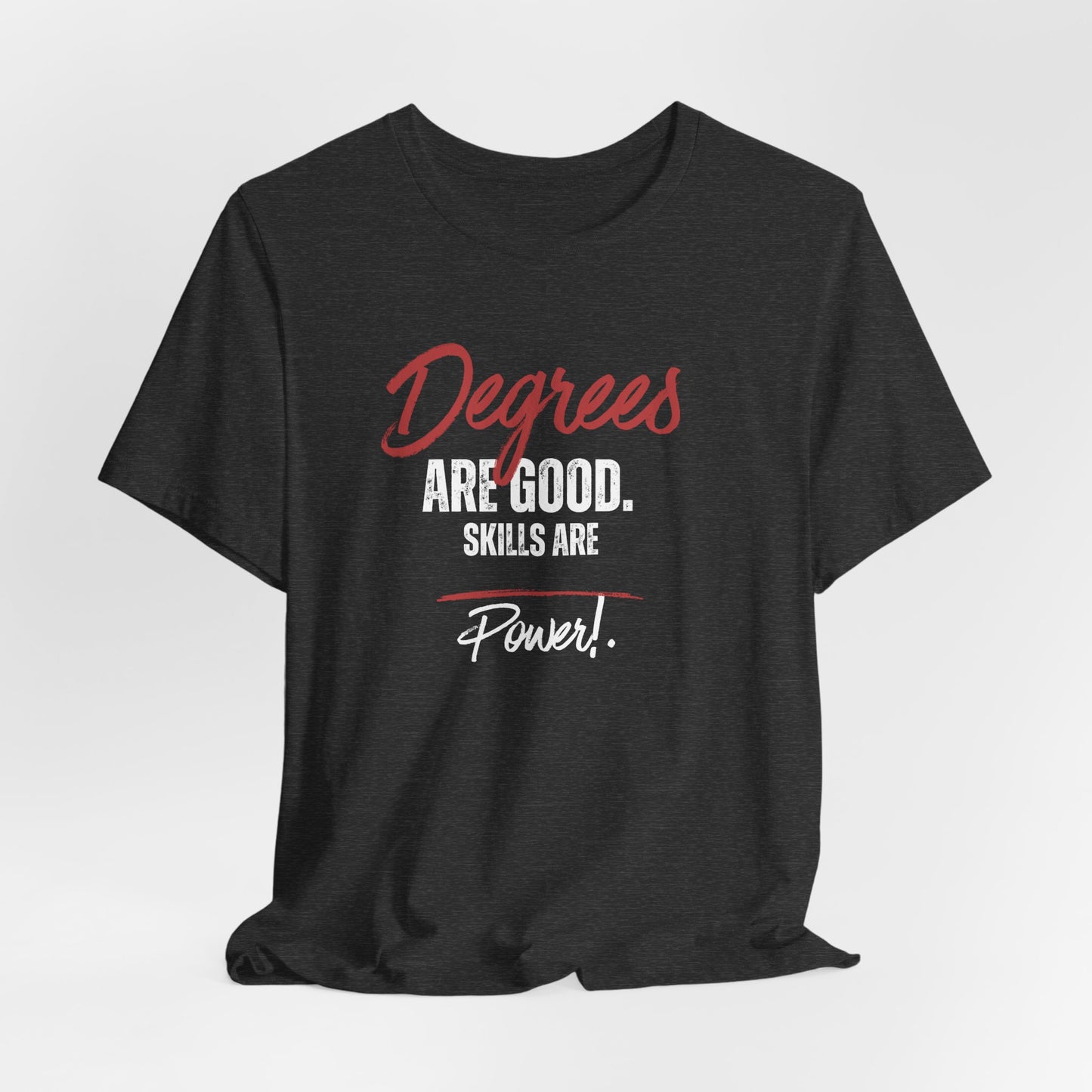 Degrees Script T‑Shirt — Minimal Retro Graphic Tee