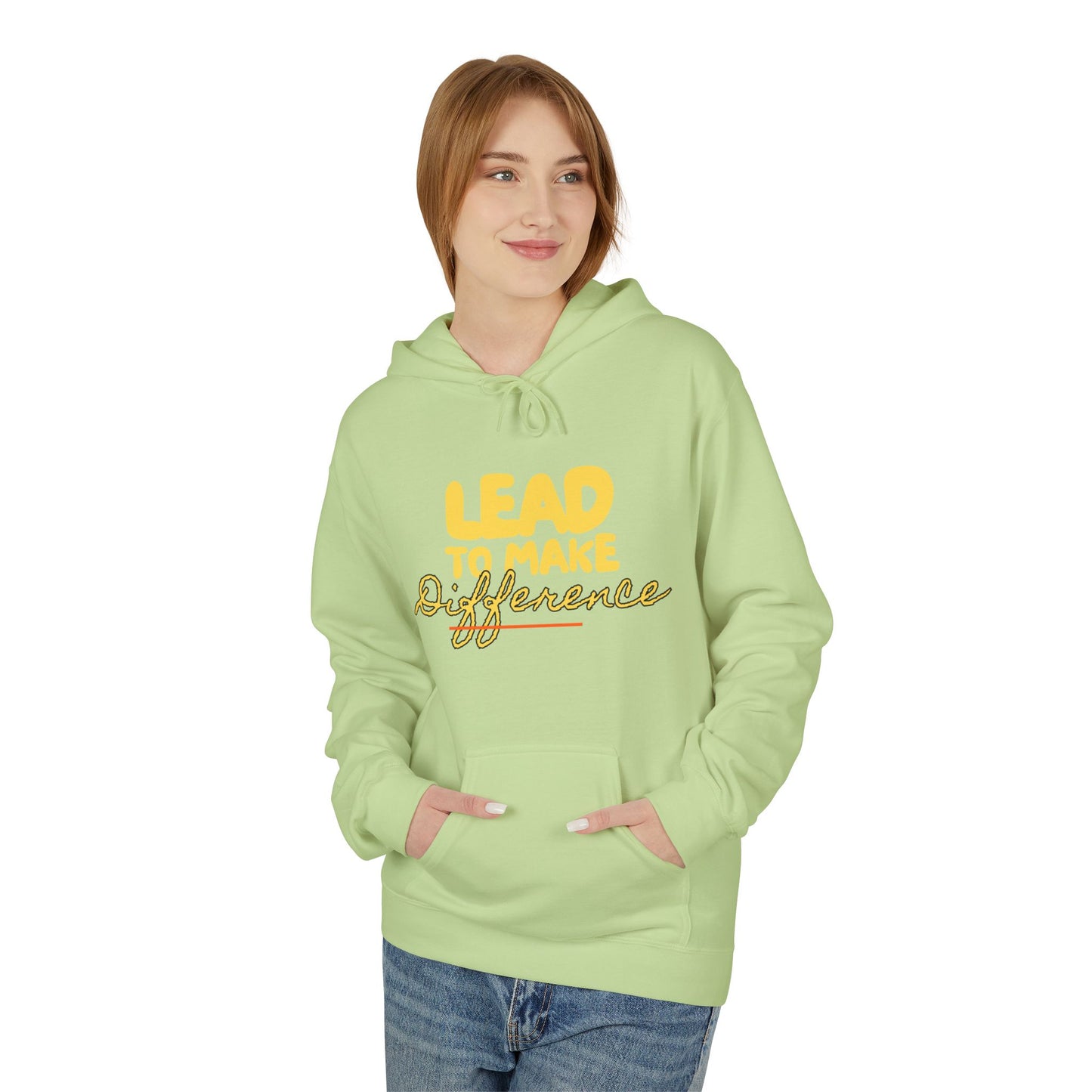 Lead to Make a Difference Hoodie — Inspirational Christian Cross Sweatshirt