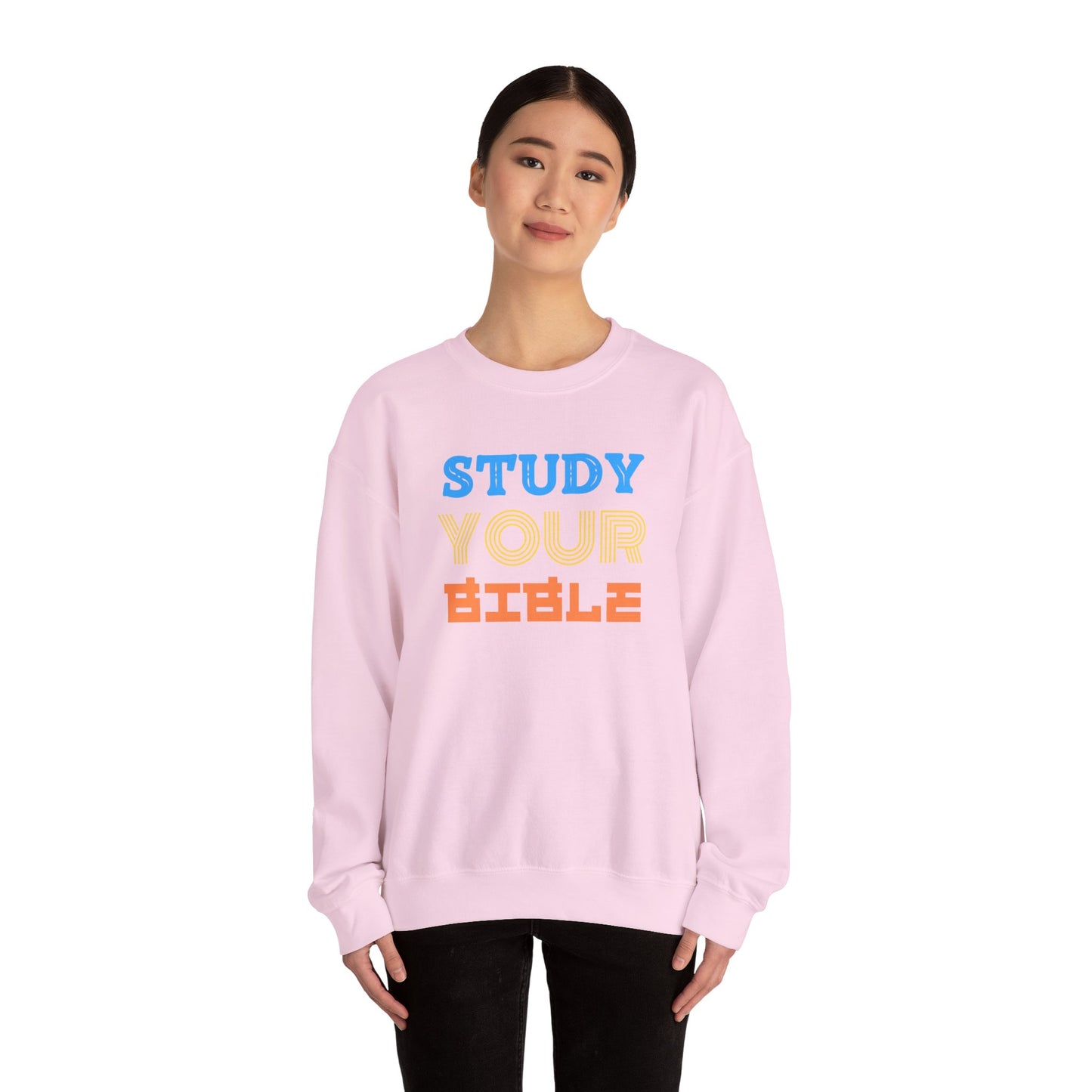 Crewneck Sweatshirt — "Skilled, Called, Empowered" Colorful Watercolor Design