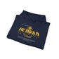 Hoodie — 'Without work is Dead' Gold Baroque Graphic Hooded Sweatshirt