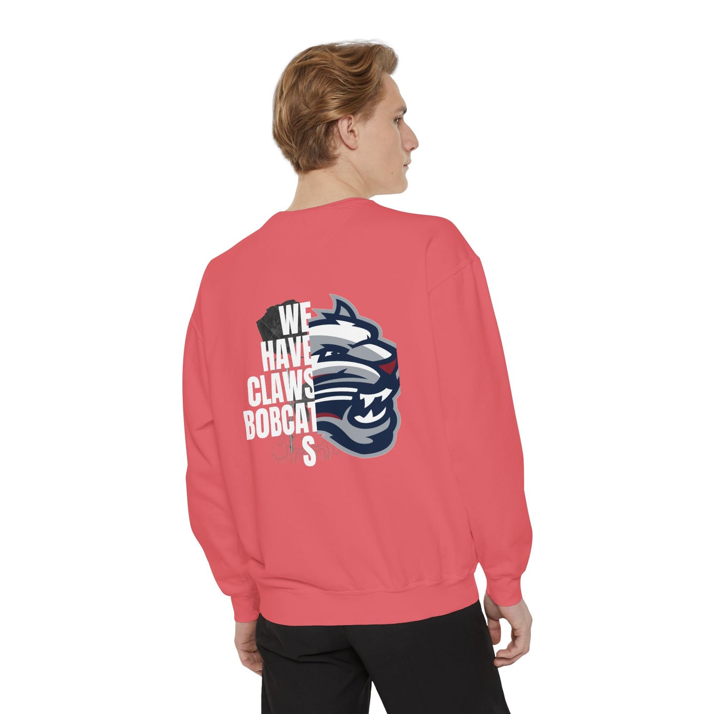 Bobcat Logo Sweatshirt — Retro Distressed Crewneck