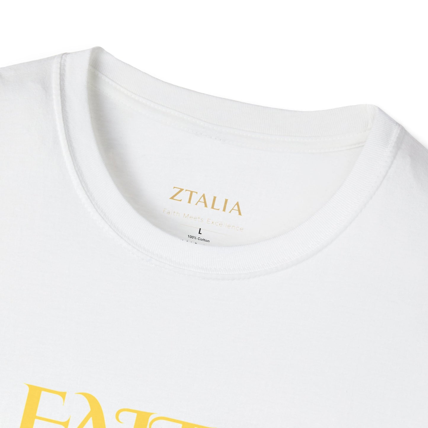 Faith Over Fear T-Shirt — Inspirational Christian Tee with Soft Script & Heart Accents