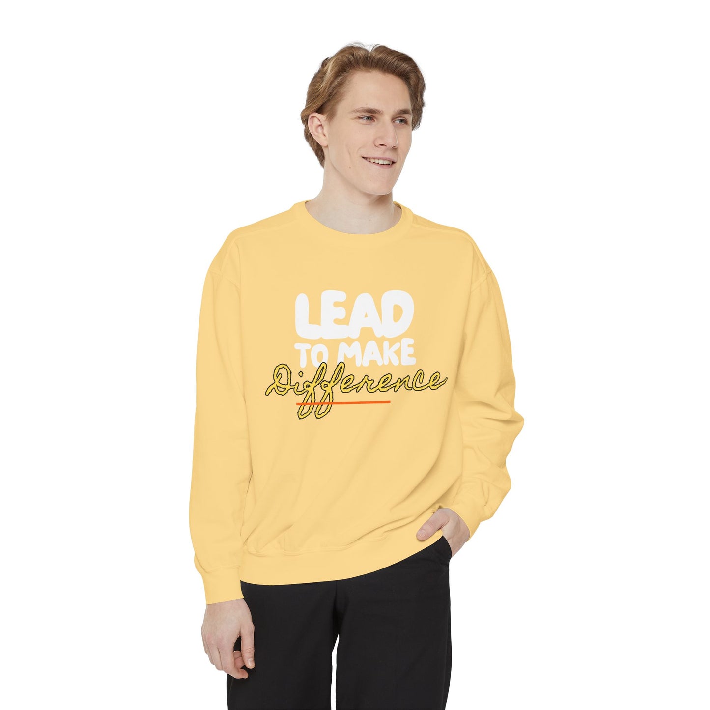 Difference Sweatshirt — Script Logo Pullover for Activism & Positive Vibes
