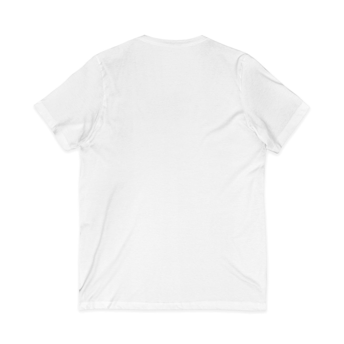 V-Neck Tee — 'Faith without Work is Dead' Vintage Sun Graphic