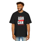 God Can Men's Heavy Oversized Tee
