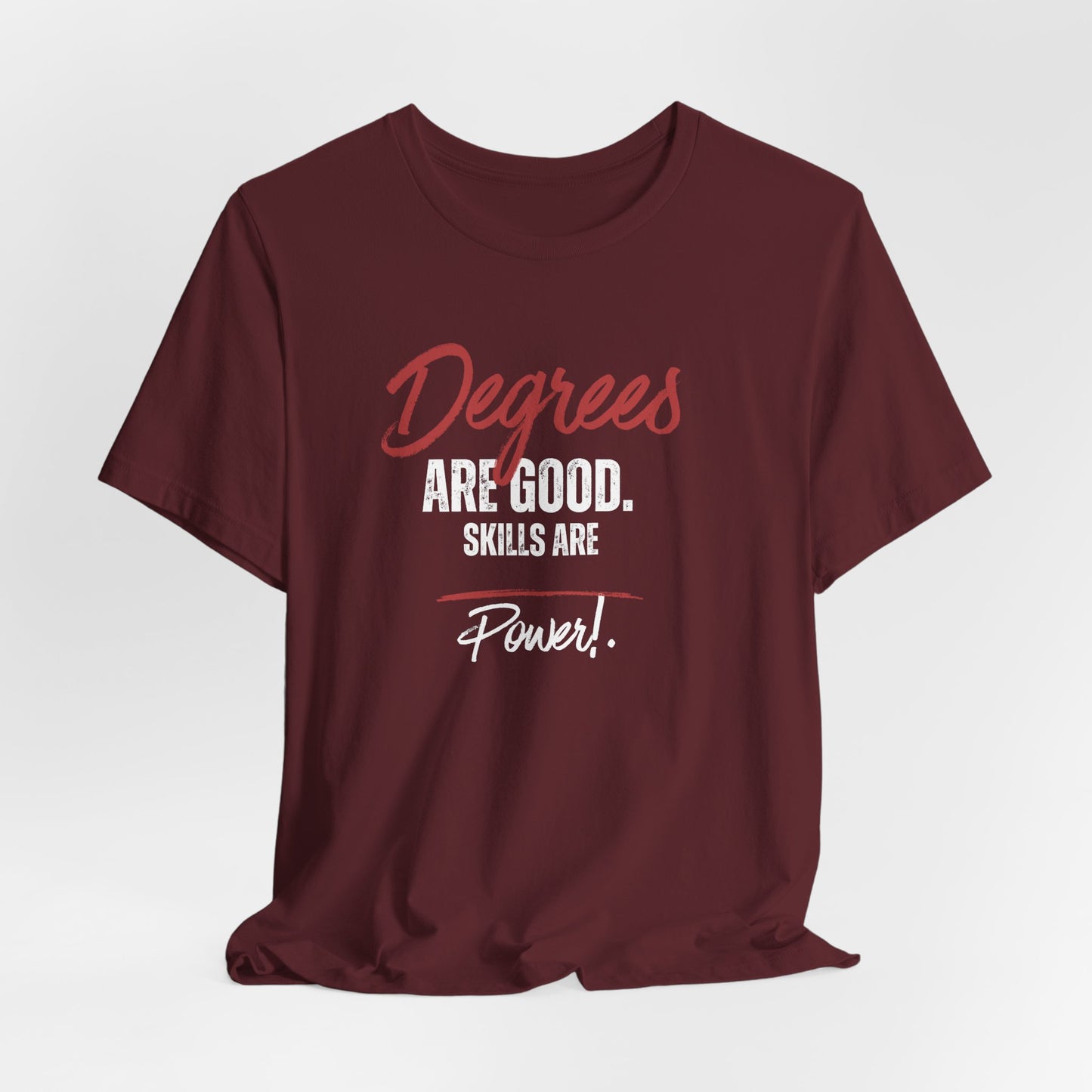 Degrees Script T‑Shirt — Minimal Retro Graphic Tee