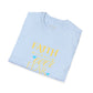 Faith Over Fear T-Shirt — Inspirational Christian Tee with Soft Script & Heart Accents