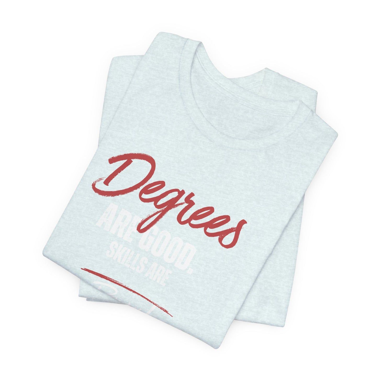 Degrees Script T‑Shirt — Minimal Retro Graphic Tee