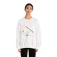 Crewneck Sweatshirt — "Held By Grace" Minimal Line Art Hands Design
