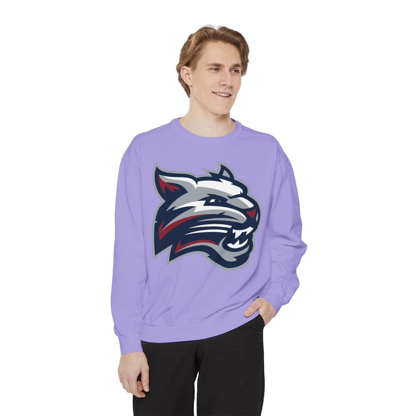 Bobcat Logo Sweatshirt — Retro Distressed Crewneck