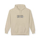 Retro Script "West Coast" White Hoodie — Vintage Stripe Graphic Pullover