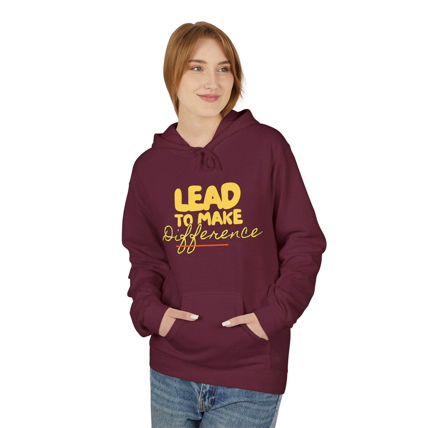 Lead to Make a Difference Hoodie — Inspirational Christian Cross Sweatshirt