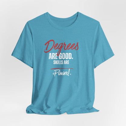 Degrees Script T‑Shirt — Minimal Retro Graphic Tee