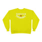 Crewneck Sweatshirt — "Certified by Experience" Minimal Graphic