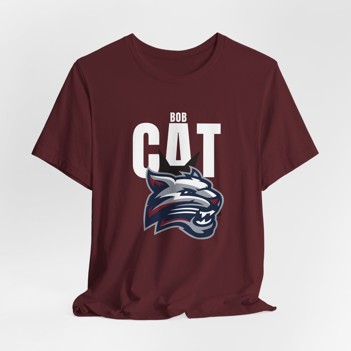 Bobcats Head Graphic Tee — Athletic Mascot T‑Shirt