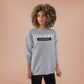 Crewneck Sweatshirt — "Certified by Experience" Minimal Graphic