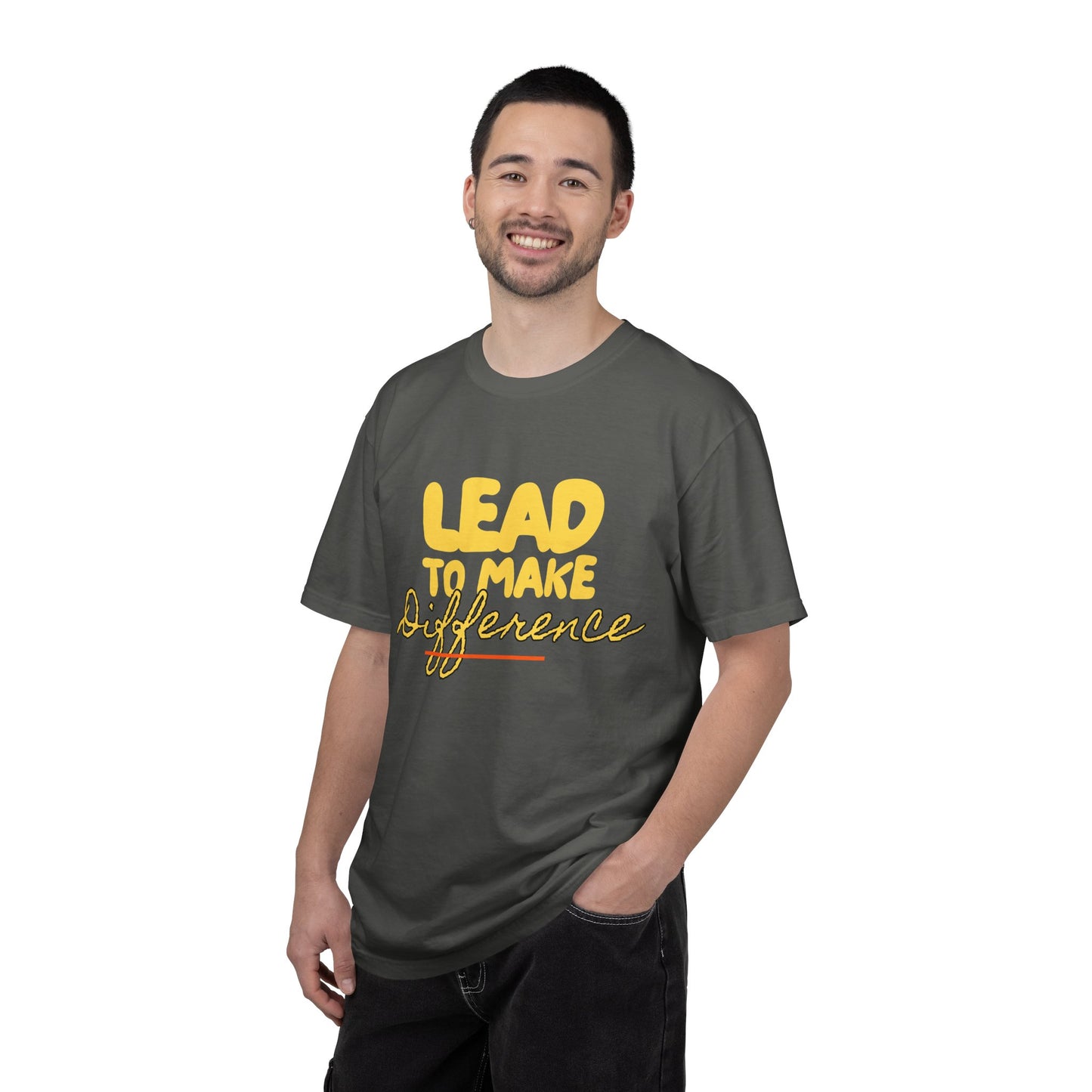 Lead to Make a Difference T-Shirt — Inspirational Christian Cross Tee