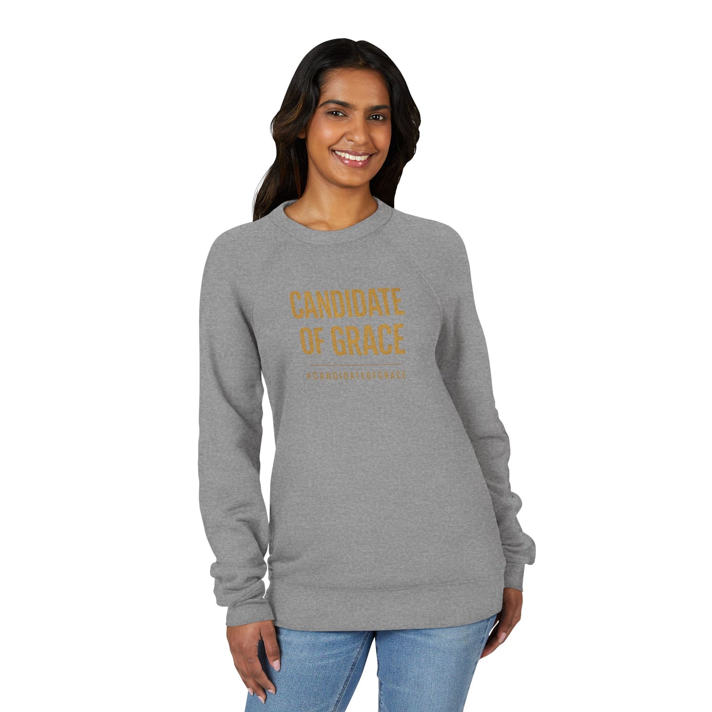 Candidate of Grace Sweatshirt — Inspirational Christian Motto Crewneck