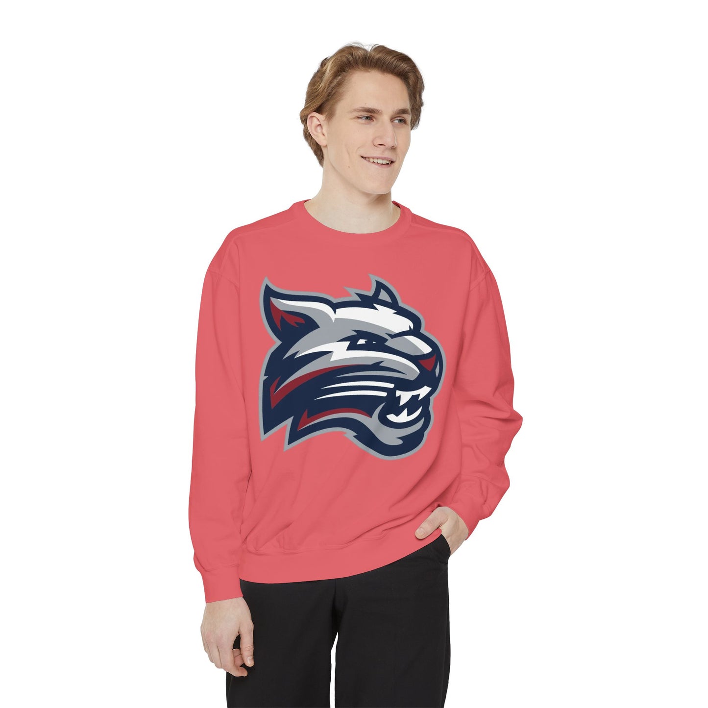 Bobcat Logo Sweatshirt — Retro Distressed Crewneck