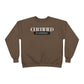 Crewneck Sweatshirt — "Certified by Experience" Minimal Graphic