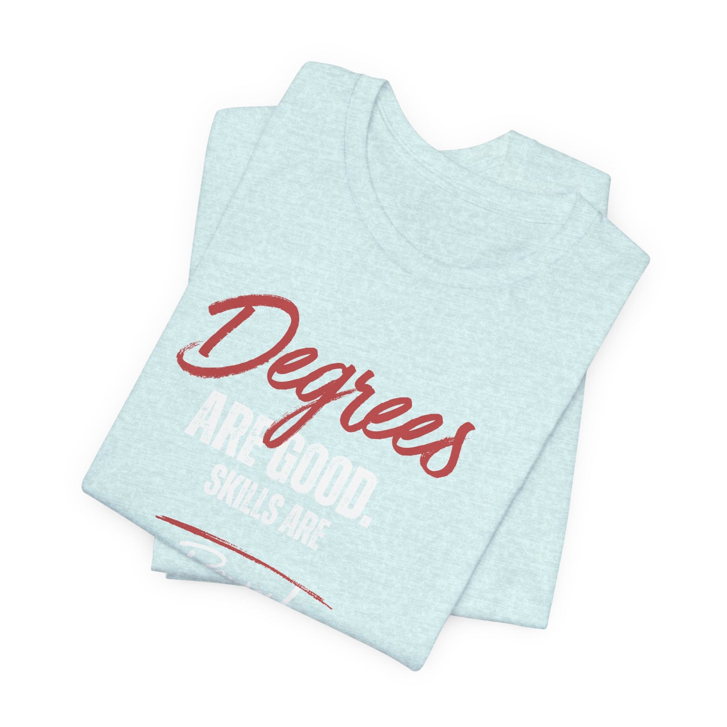 Degrees Script T‑Shirt — Minimal Retro Graphic Tee