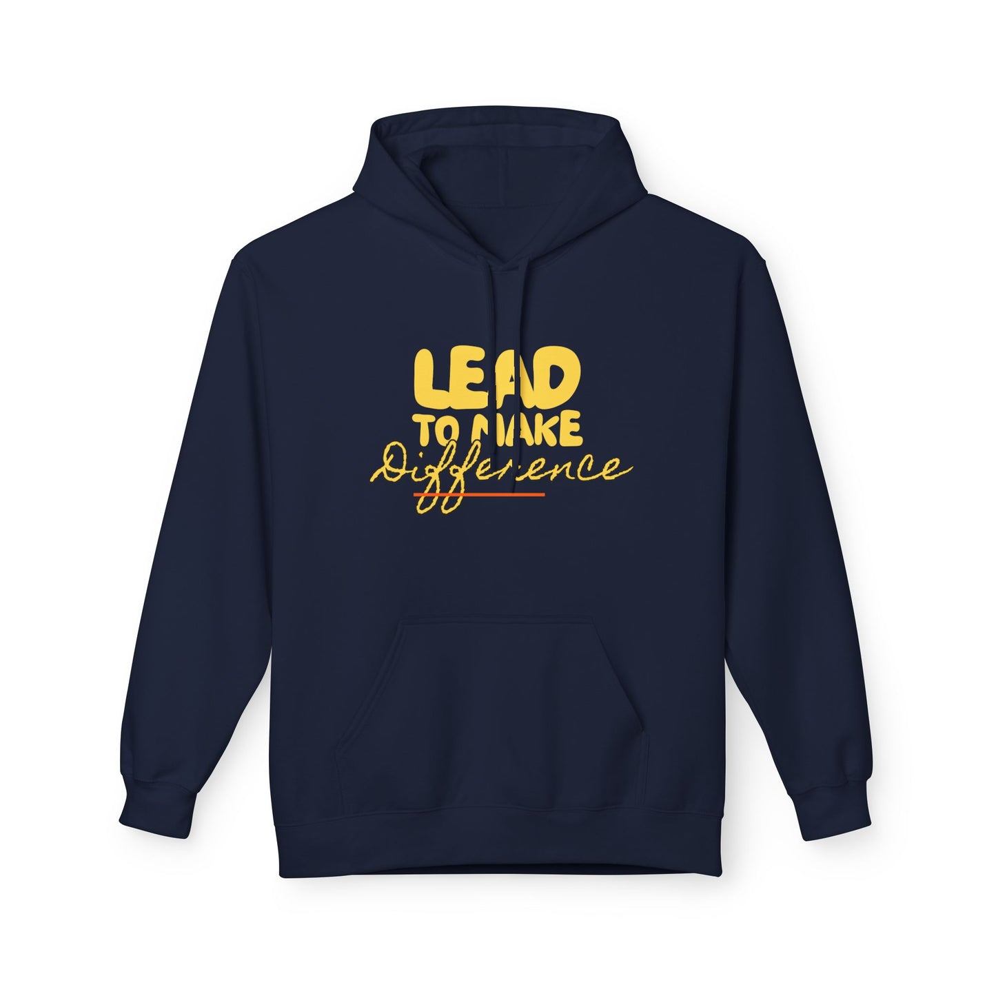 Lead to Make a Difference Hoodie — Inspirational Christian Cross Sweatshirt