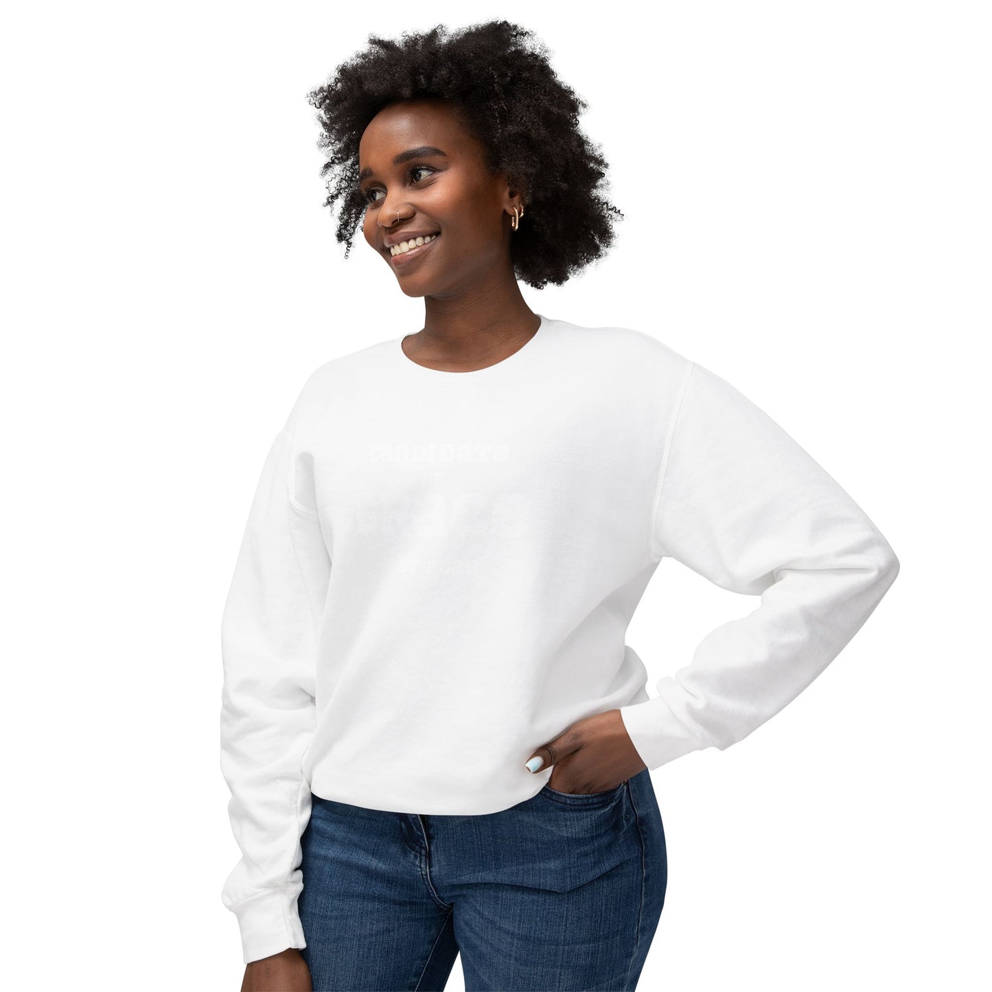 Candidate of Grace Sweatshirt — Cloud Sky Crewneck (Est. 2026)