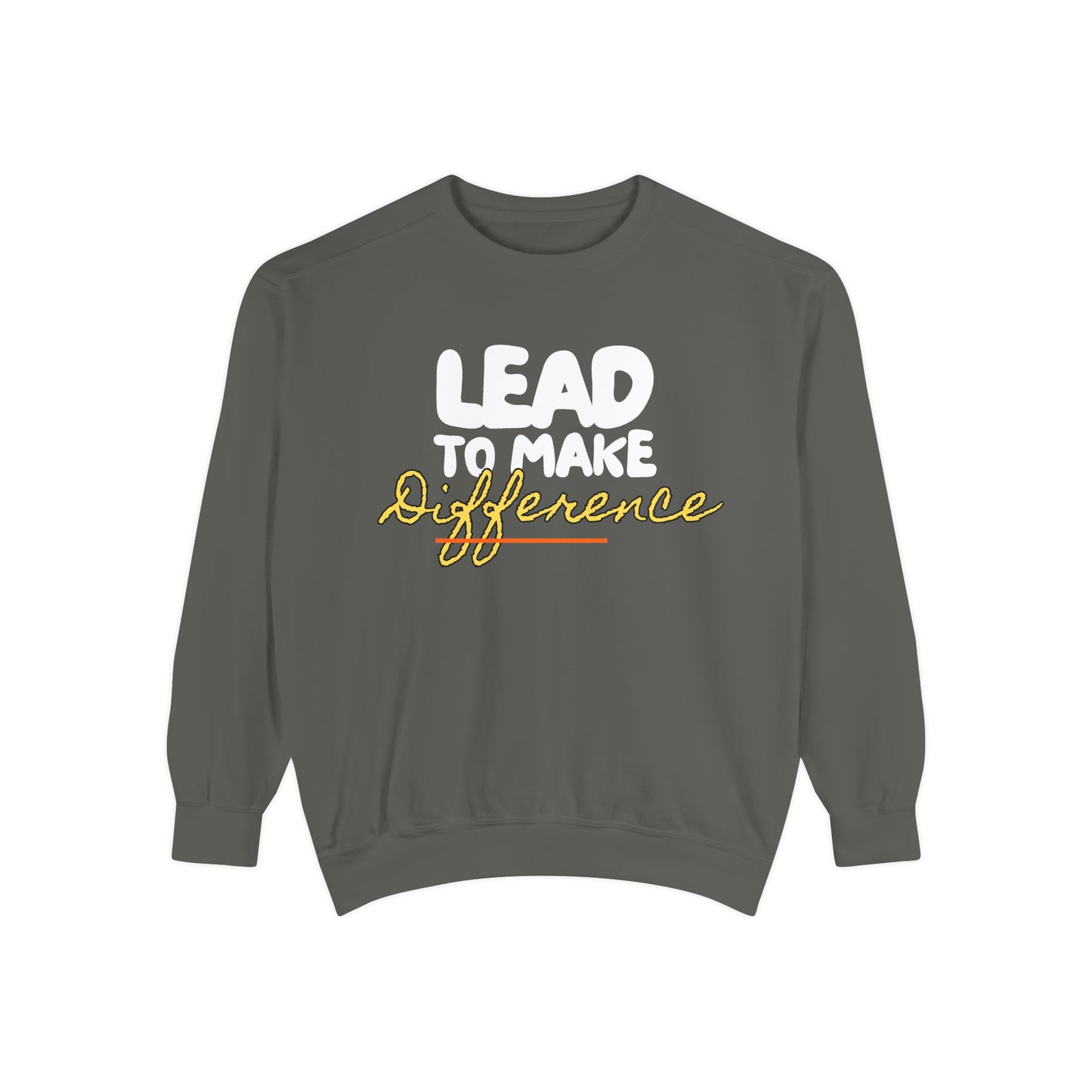 Difference Sweatshirt — Script Logo Pullover for Activism & Positive Vibes