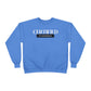 Crewneck Sweatshirt — "Certified by Experience" Minimal Graphic
