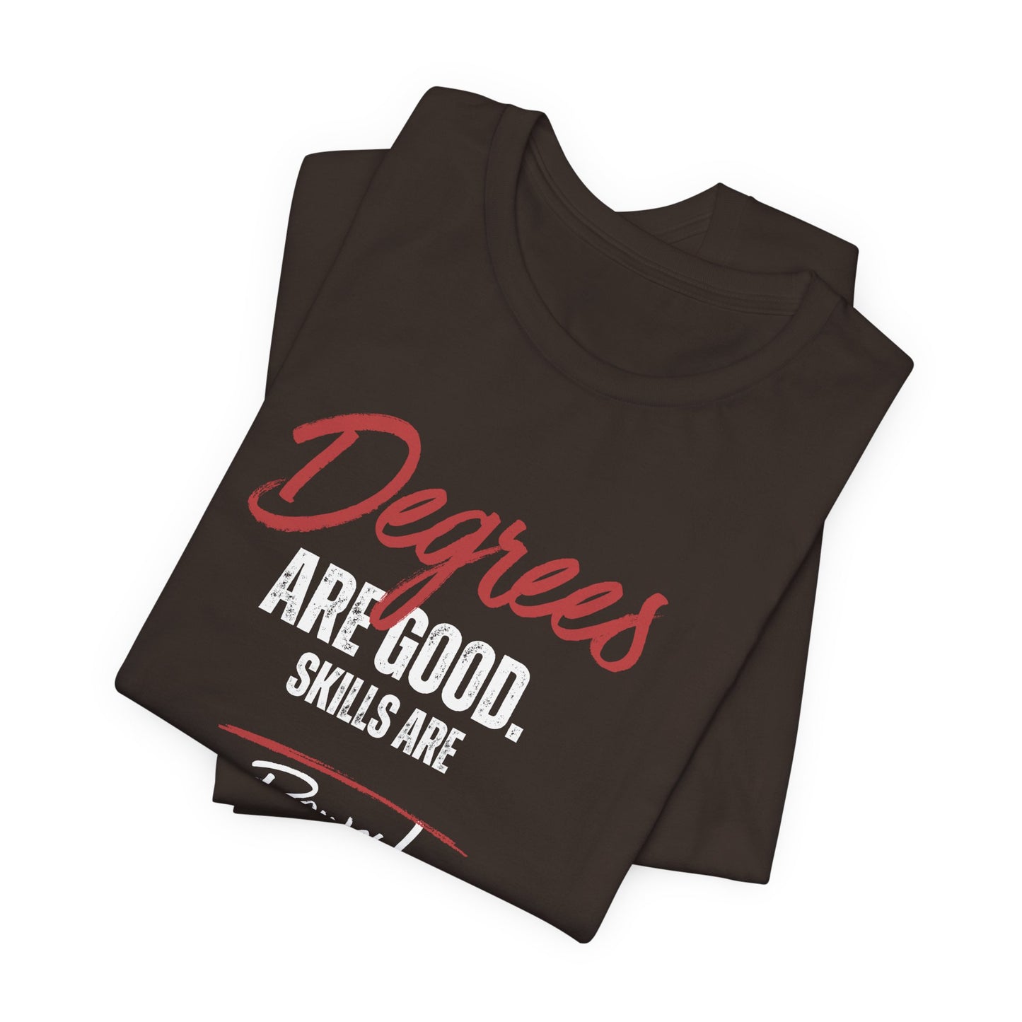 Degrees Script T‑Shirt — Minimal Retro Graphic Tee