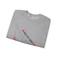 Crewneck Sweatshirt — "Held By Grace" Minimal Line Art Hands Design
