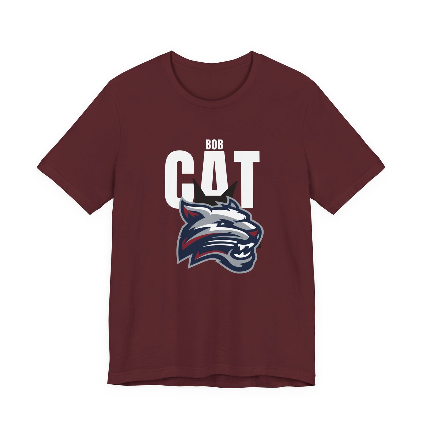 Bobcats Head Graphic Tee — Athletic Mascot T‑Shirt