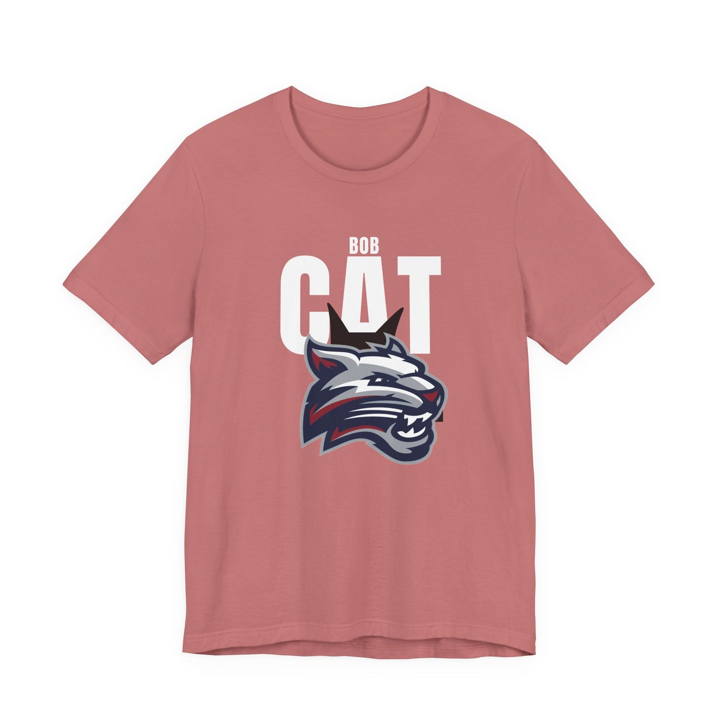 Bobcats Head Graphic Tee — Athletic Mascot T‑Shirt