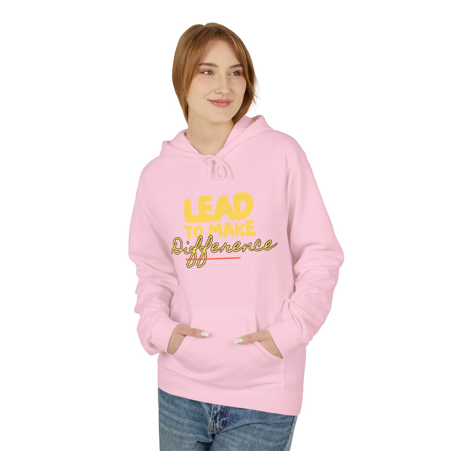 Lead to Make a Difference Hoodie — Inspirational Christian Cross Sweatshirt