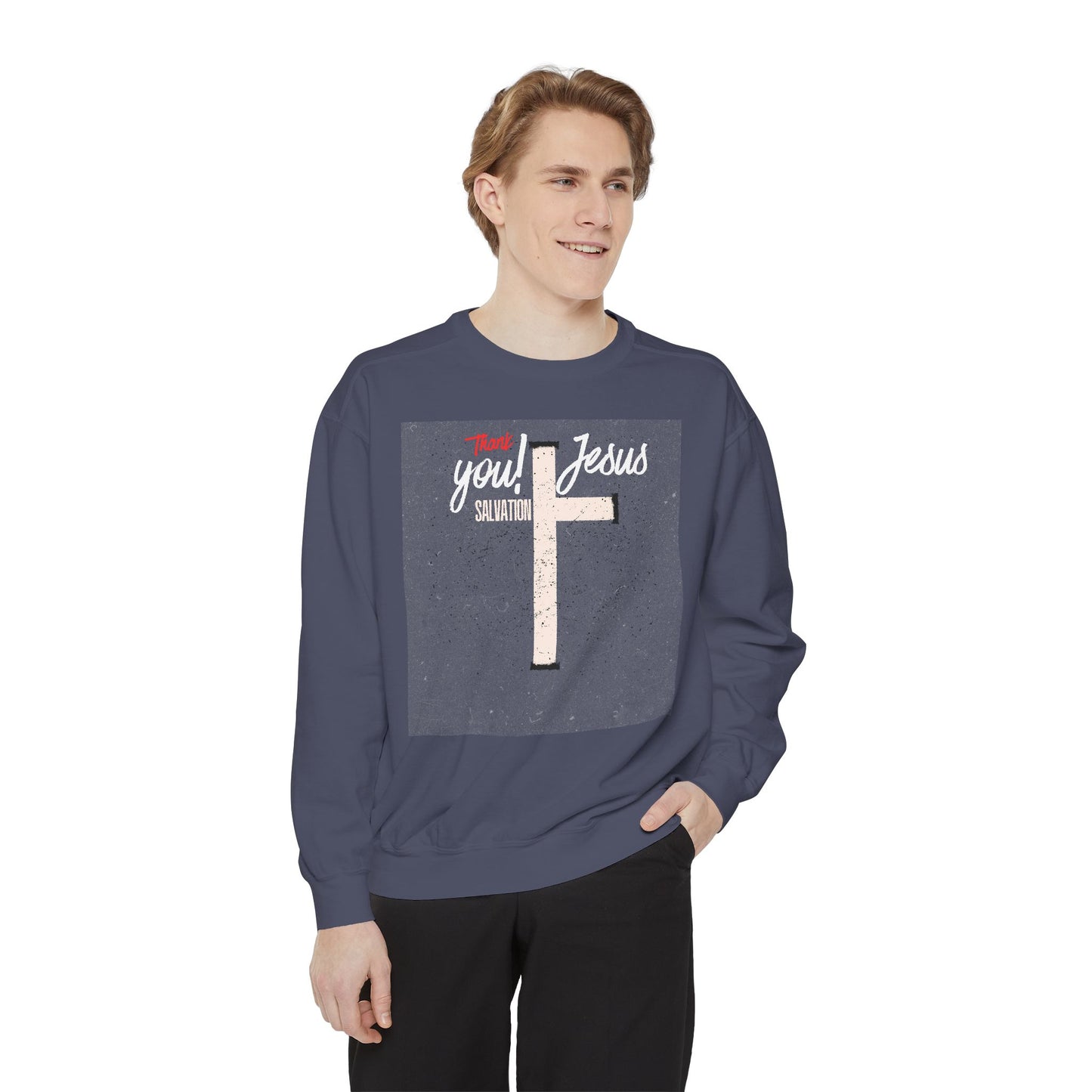 Grace Cross Sweatshirt — "Candidate of Grace" Christian Pullover